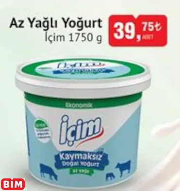 İçim  Az Yağlı Yoğurt