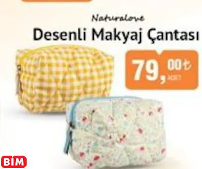 Naturalove Desenli Makyaj Çantası