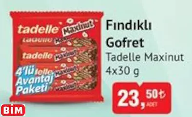 Tadelle Maxinut  Fındıklı Gofret