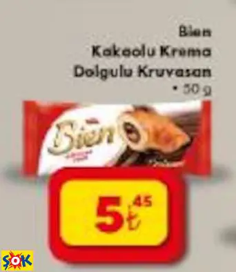 Bien Kakaolu Krema Dolgulu Kruvasan