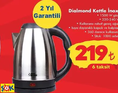 Dialmond Kettle İnox