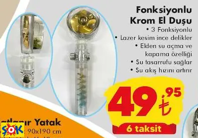 Fonksiyonlu Krom El Duşu