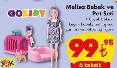Melisa Bebek ve Pet Seti Melisa Bebek ve Pet Seti