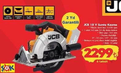 JCB 18 V Sunta Kesme JCB 18 V Sunta Kesme