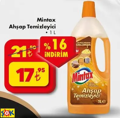 Mintax Ahşap Temizleyici Mintax Ahşap Temizleyici