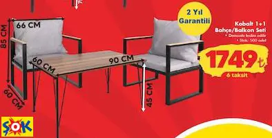 Kobalt 1+1 Bahçe/Balkon Seti Kobalt 1+1 Bahçe/Balkon Seti