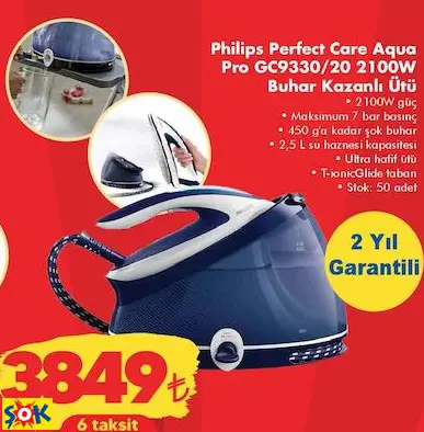 Philips Perfect Care Aqua Pro GC9330/20 2100W Buhar Kazanlı Ütü Philips Perfect Care Aqua Pro GC9330/20 2100W Buhar Kazanlı Ütü