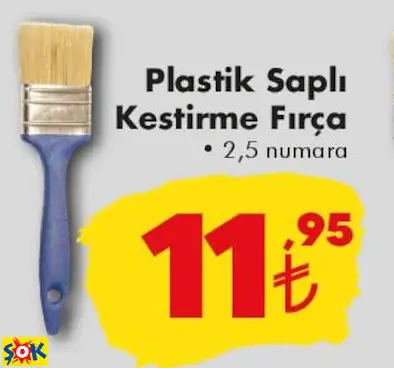 Plastik Saplı Kestirme Fırça