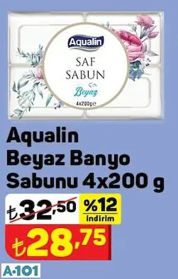 Aqualin Beyaz Banyo Sabunu