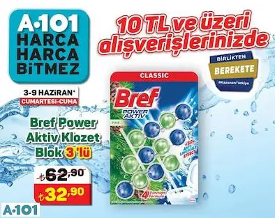 Bref Power Aktiv Klozet Blok