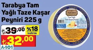 Tarabya Tam Yağlı Taze Kaşar Peyniri