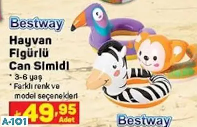 Bestway Hayvan Figürlü Can Simidi