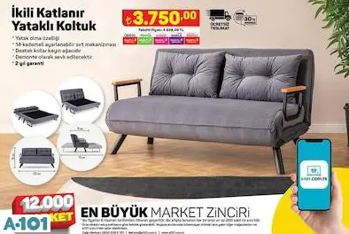 ikili katlanır yataklı koltuk