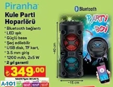 Piranha Kule Parti Hoparlörü