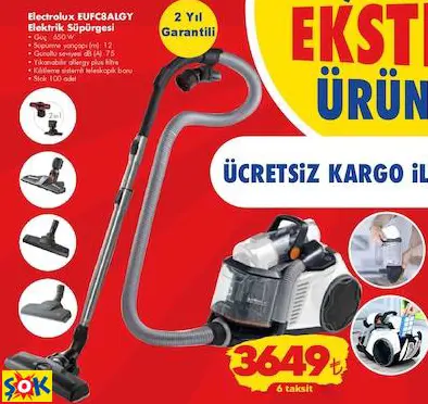 Electrolux EUFC8ALGY Elektrik Süpürgesi