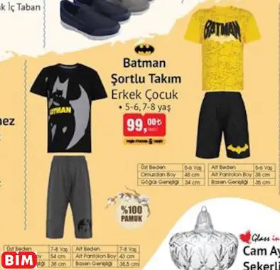 Batman Şortlu Takım Batman Şortlu Takım