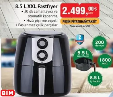 Kumtel 8.5 L XXL Fastfryer