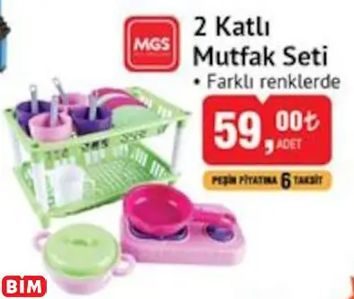 MGS 2 Katlı Mutfak Seti MGS 2 Katlı Mutfak Seti