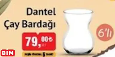 Paşabahçe Dantel Çay Bardağı