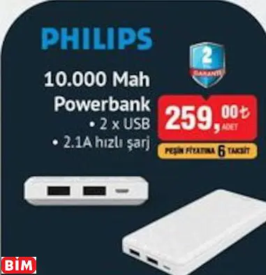 Philips 10.000 Mah Powerbank