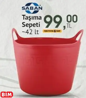 Saban Taşıma Sepeti ~42 Lt