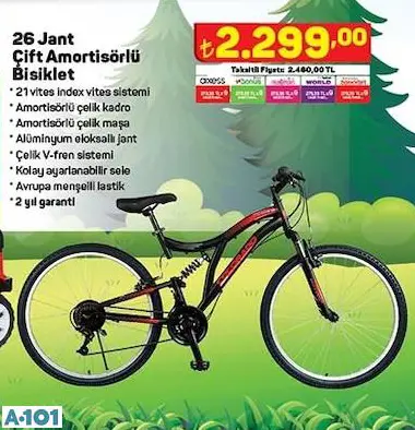 26 jant çift amortisörlü bisiklet 26 jant çift amortisörlü bisiklet
