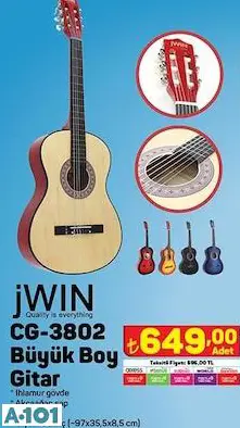 jwin büyük boy gitar jwin büyük boy gitar