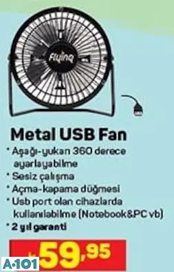 Metal Usb Fan