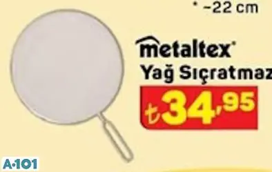 Metaltex Yağ Sıçratmaz