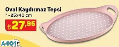 oval kaydırmaz tepsi