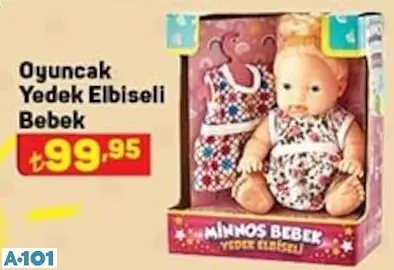 oyuncak yedek elbiseli bebek