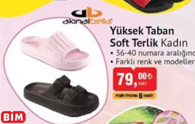 Akınalbella Yüksek Taban Soft Terlik Kadın