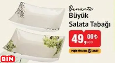 Benante Büyük Salata Tabağı