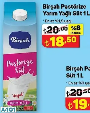 Birşah Pastörize Süt