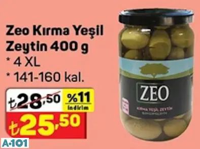 Zeo Kırma Yeşil Zeytin