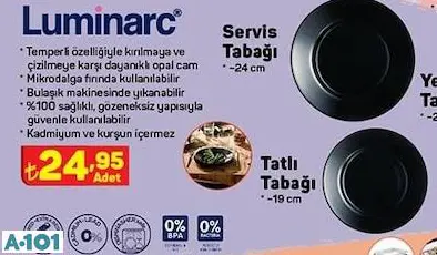 Luminarc Servis Tabağı