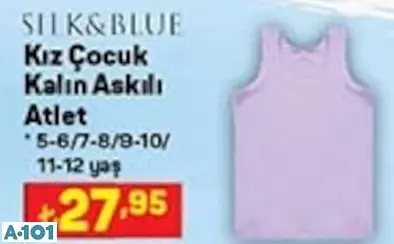 Silk&Blue Kız Çocuk Kalın Askılı Atlet