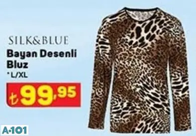 Silk&Blue Desenli Bluz