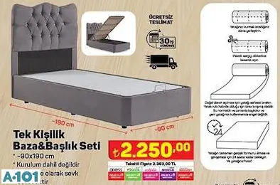 Tek Kişilik Baza Başlık Set