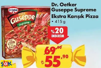 Dr. Oetker Guseppe Supreme Ekstra Karışık Pizza