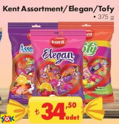 Kent Assortment/Elegan/Tofy Bayram Çikolatası/Şekeri