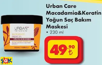 Urban Care Macadamia&Keratin Yoğun Saç Bakım Maskesi