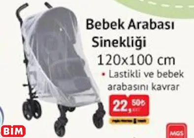 Bebek Arabası Sinekliği 120X100 Cm