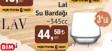 LAV Lal Su Bardağı ~345Cc