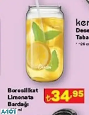Borosilikat Limonata Bardağı