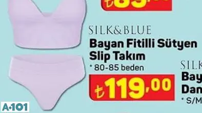 Silk&Blue Fitilli Sütyen Slip Takım