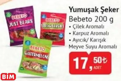 Bebeto Yumuşak Şeker