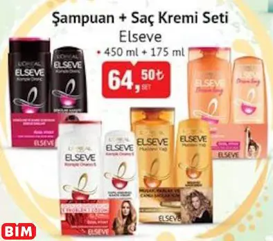 Elseve Şampuan + Saç Kremi Seti