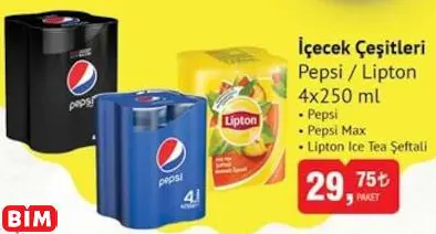 Pepsi / Lipton İçecek Çeşitleri