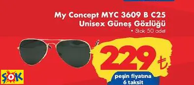 My Concept MYC 3609 B C25 Unisex Güneş Gözlüğü
